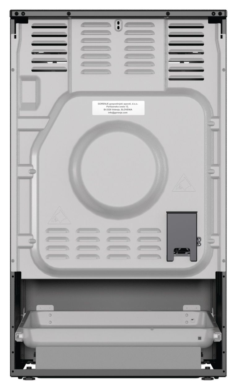 GEIT5C60BPG Freistehender Herd Elektro groß AquaClean mit Induktions Kochfeld 