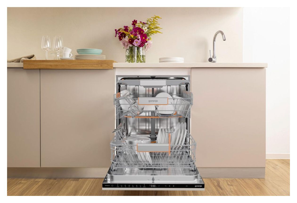 GV673A65 60 cm Geschirrspüler unterbaufähig Sehr leise 14 Maßgedecke aquaStop Funktion 