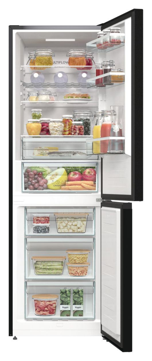 NK79C0DBK 220 l / 106 l Kühl-Gefrierkombi freistehend NoFrost 165 kWh Jahr  (Schwarz) 