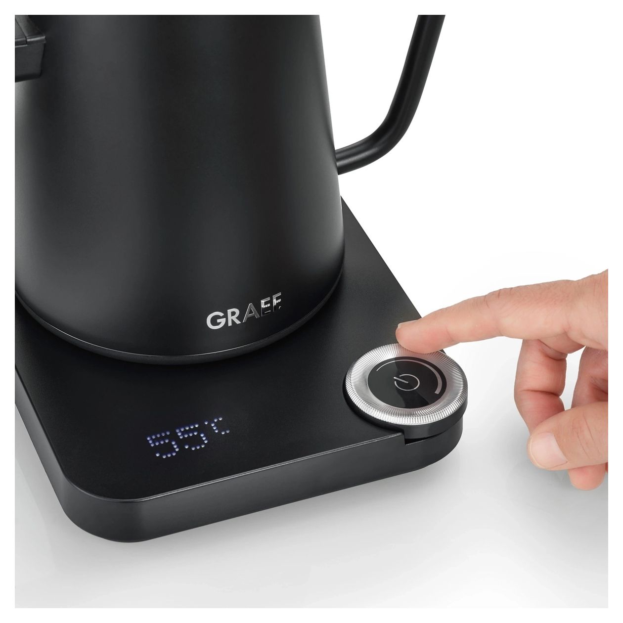 GK502 0,9 l Wasserkocher 1200 W  (Schwarz) 