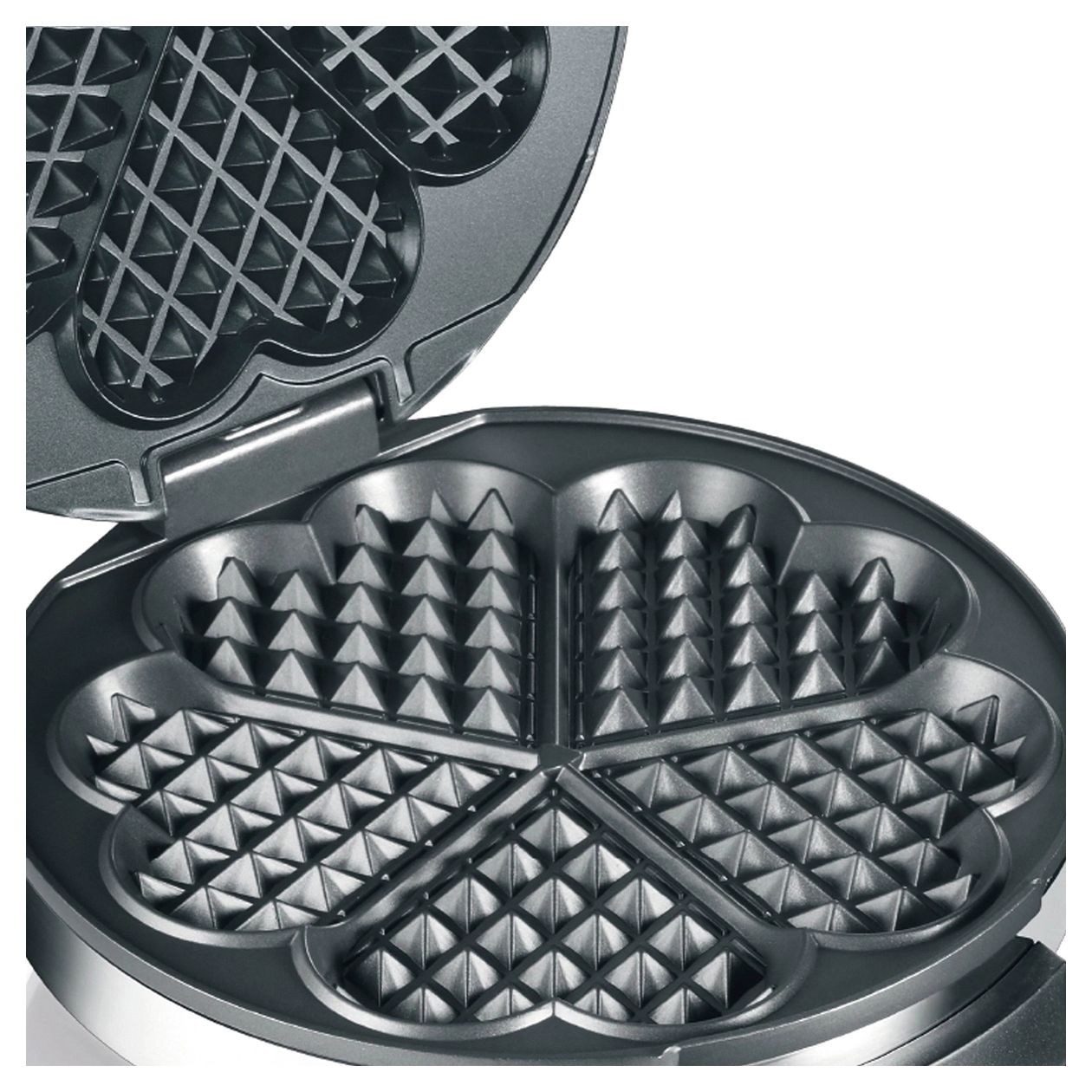 WA80 Waffeleisen Herz (Form) für 5 Waffel(n) 850 W 