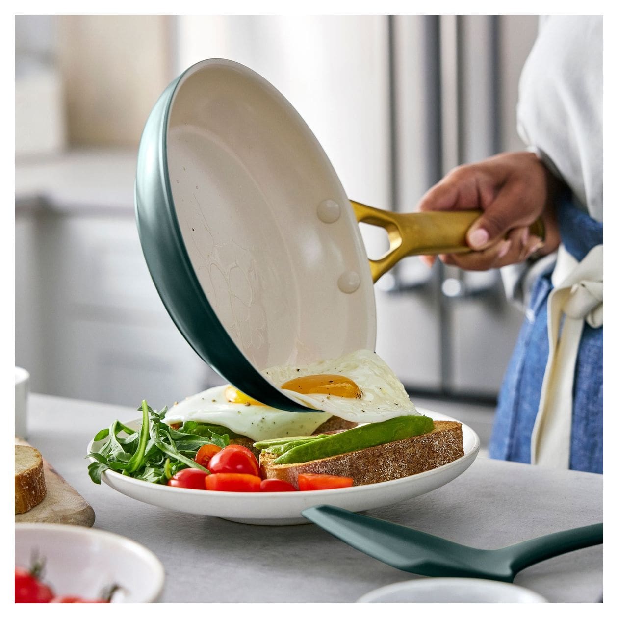 Padova Reserve Bratpfanne 2-er Set 20+26cm   (Grün) 