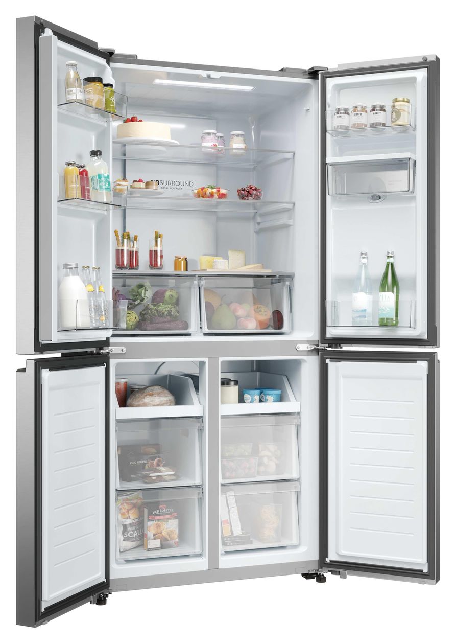 HCR3818DWMM Side-by-Side Kühl-/ Gefrierkombination 307 l / 156 l 232 kWh NoFrost 1815 mm x 833 mm  (Edelstahl) 