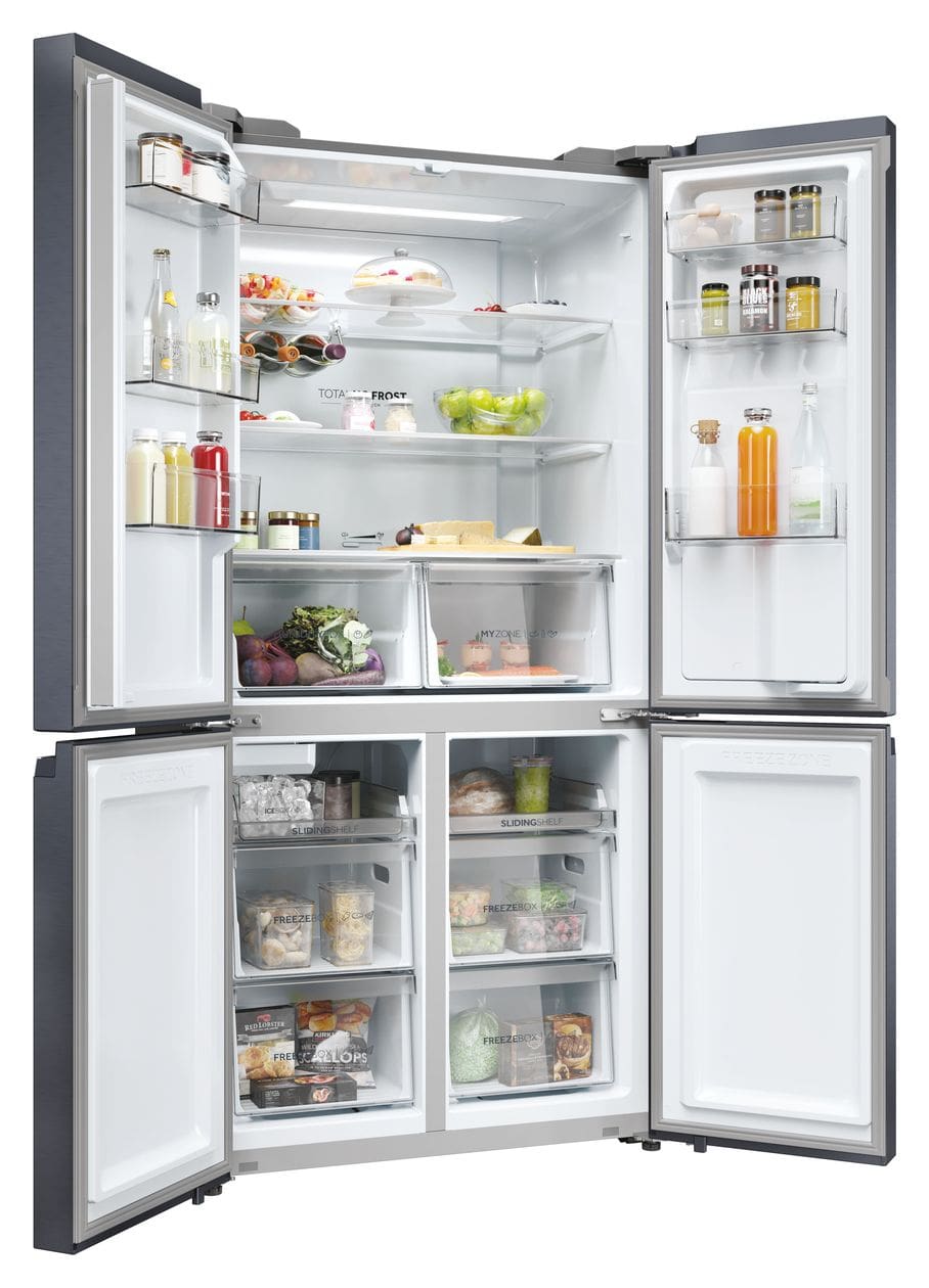 HCR5919EHMB Side-by-Side Kühl-/ Gefrierkombination 351 l / 174 l 330 kWh NoFrost 1900 mm x 908 mm  (Schwarz) 