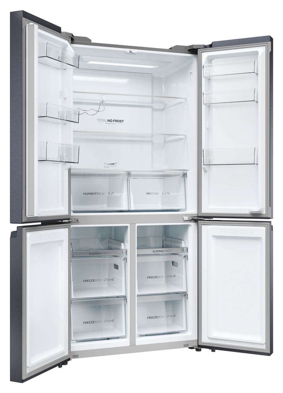 HCR5919ENMB Side-by-Side Kühl-/ Gefrierkombination 354 l / 174 l 329 kWh NoFrost 1900 mm x 908 mm  (Schwarz) 