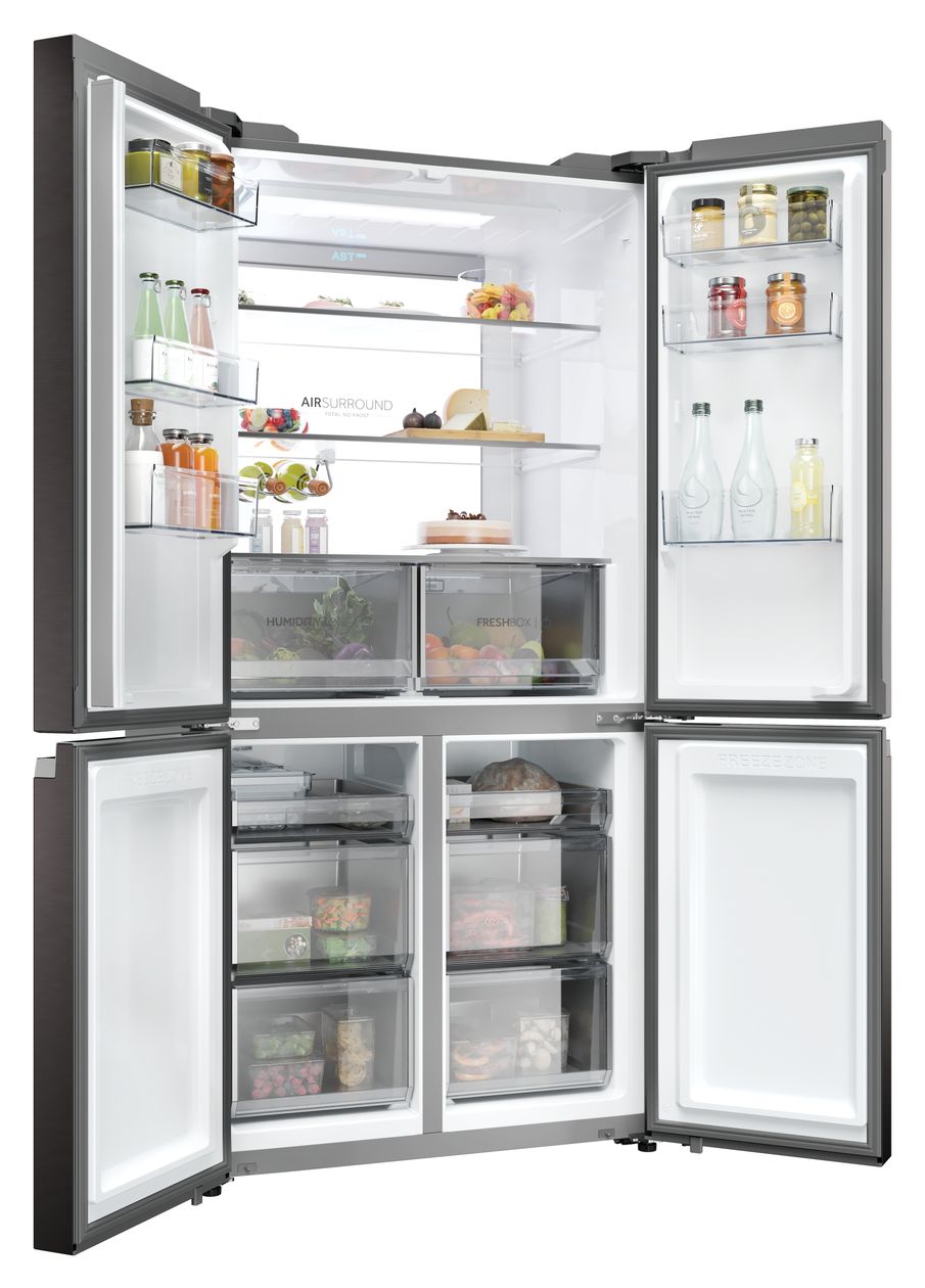 HCR79F19CNMD Side-by-Side Kühl-/ Gefrierkombination 422 l / 220 l 226 kWh NoFrost 1905 mm x 908 mm  (Platin, Edelstahl) 