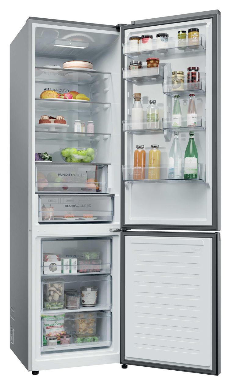 HDPR1620ANPK 289 l / 120 l Kühl-Gefrierkombi freistehend NoFrost 114 kWh Jahr  (Edelstahl) 