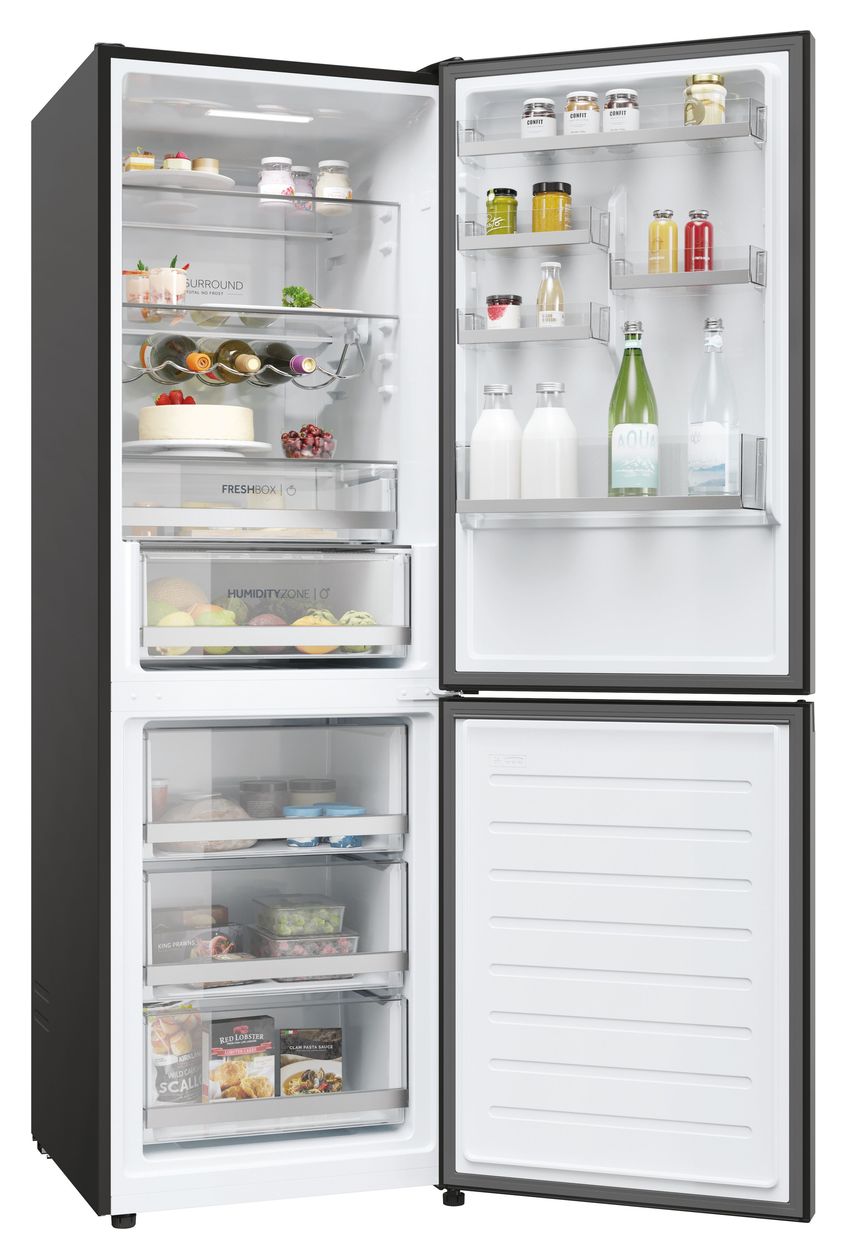 HDW3618DNPB 222 l / 119 l Kühl-Gefrierkombi freistehend NoFrost 204 kWh Jahr  (Schwarz) 