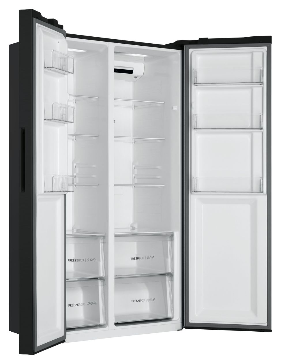 HSR3918ENPB Side-by-Side Kühl-/ Gefrierkombination 337 l / 191 l 317 kWh NoFrost 1775 mm x 908 mm  (Schwarz) 