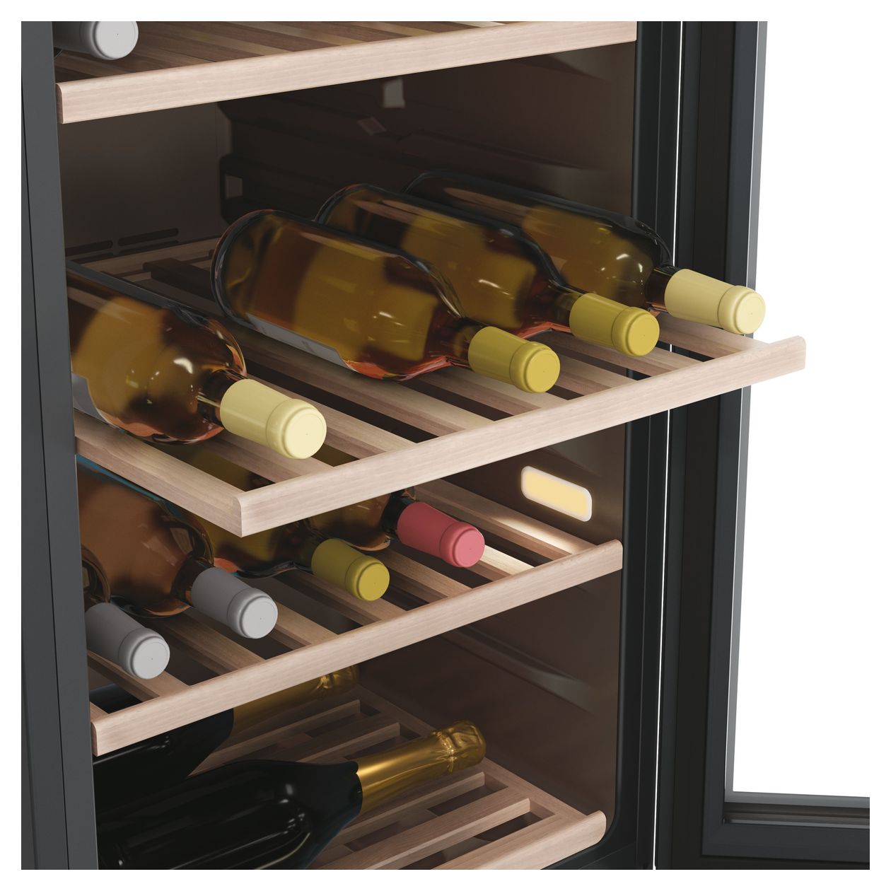 HWS77GDAU1 Weinkühler Freistehend EEK: G 2 Zonen 77 Flasche(n) 