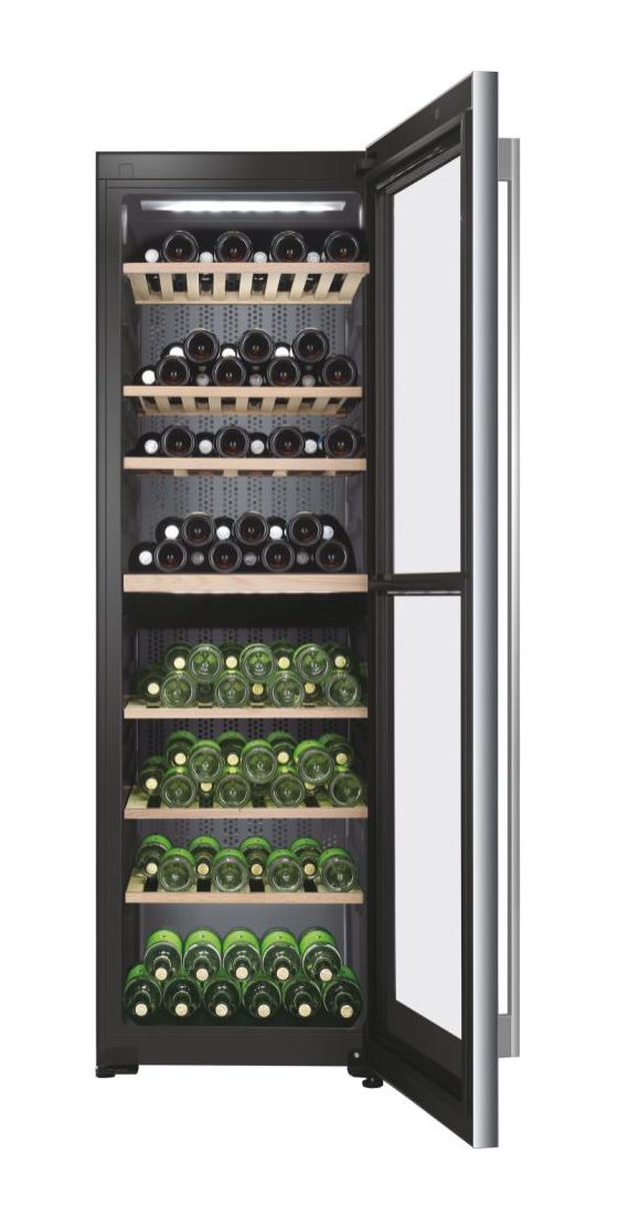 WS137GDNFI Weinkühler Freistehend EEK: F 2 Zonen 137 Flasche(n) 