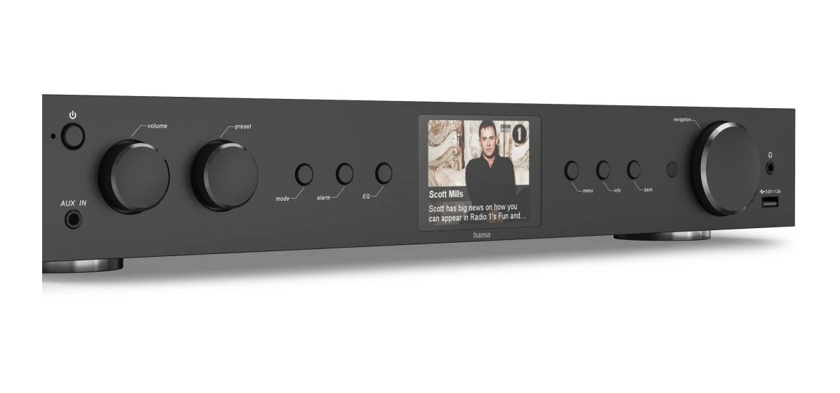054256 DIT2105 Bluetooth DAB, DAB+, FM Radio Persönlich  (Schwarz) 