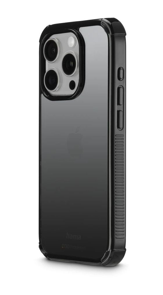 136844 Extreme Protect Cover für Apple iPhone 15 Pro  (Schwarz) 