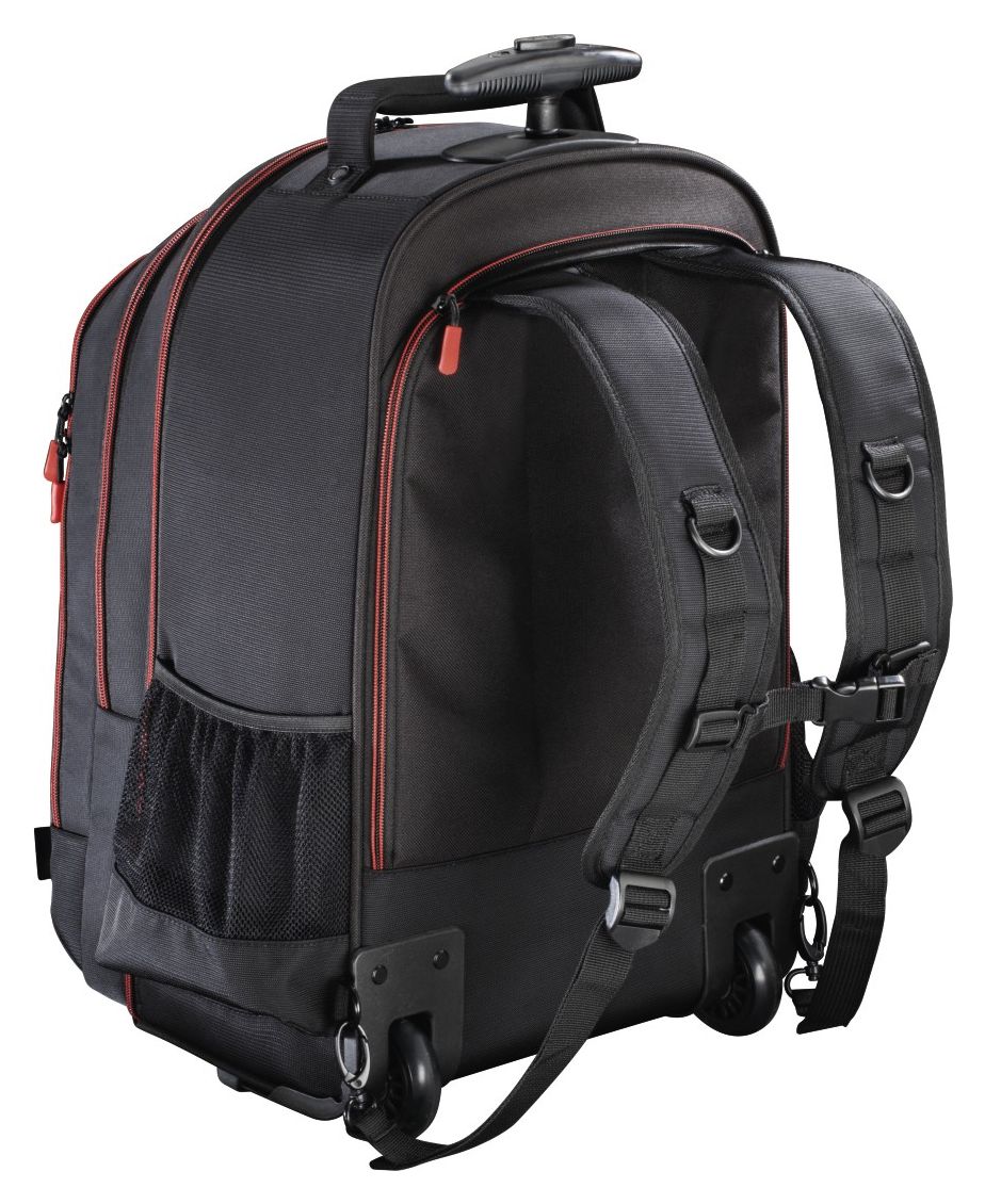 139854 Miami 200 Kamera-Trolley für Jede Marke 270 x 120 x 370 mm  (Schwarz, Rot) 