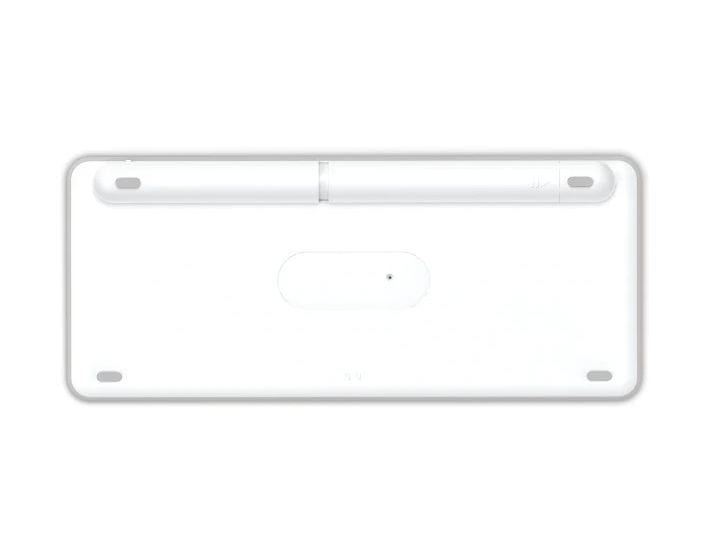 173060 WK-500 Heimbüro Tastatur RF Wireless + Bluetooth 2.4 GHz  (Grau, Weiß) 