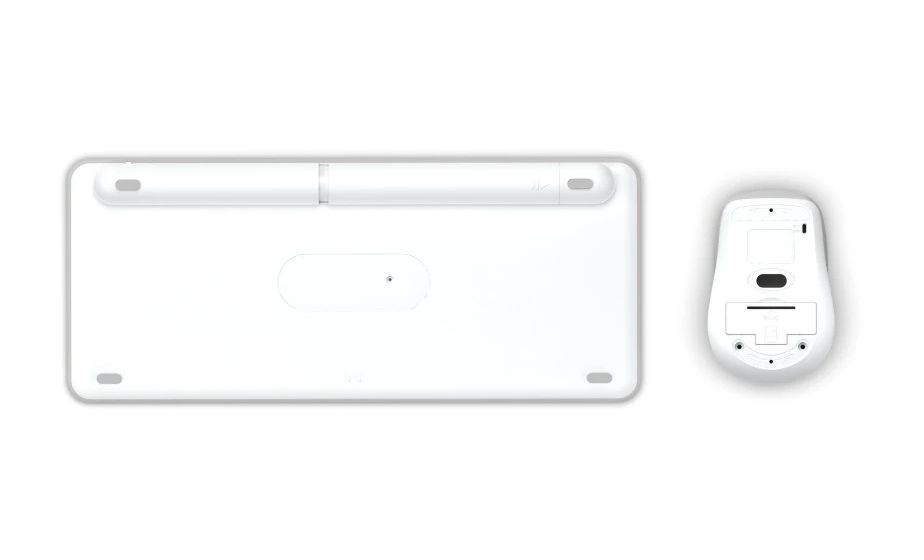 173062 WKM-500 Home Tastatur USB + RF Wireless + Bluetooth 2.4 GHz  (Grau, Weiß) 
