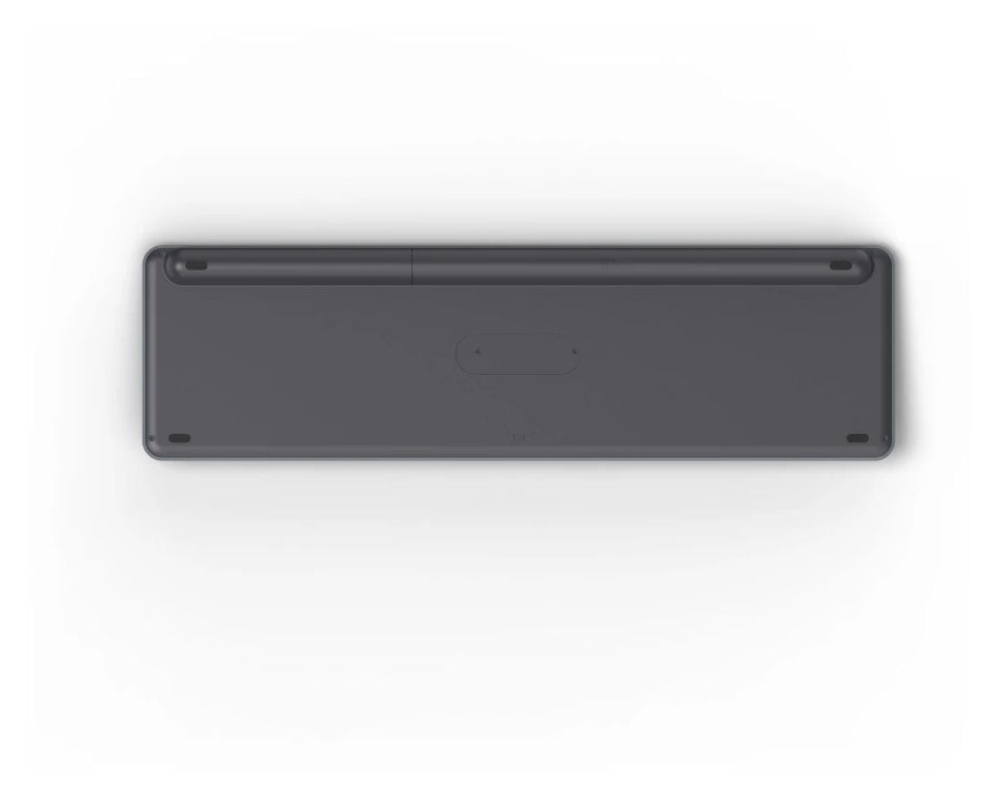 173063 WK-550 Heimbüro Tastatur RF Wireless + Bluetooth 2.4 GHz (Schwarz, Dunkles Grau) 