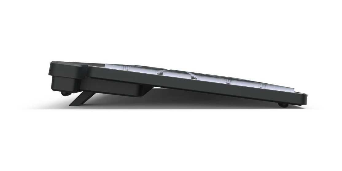 173068 WK-750 LED Heimbüro Tastatur Bluetooth 2.4 GHz (Anthrazit, Schwarz, Blau) 