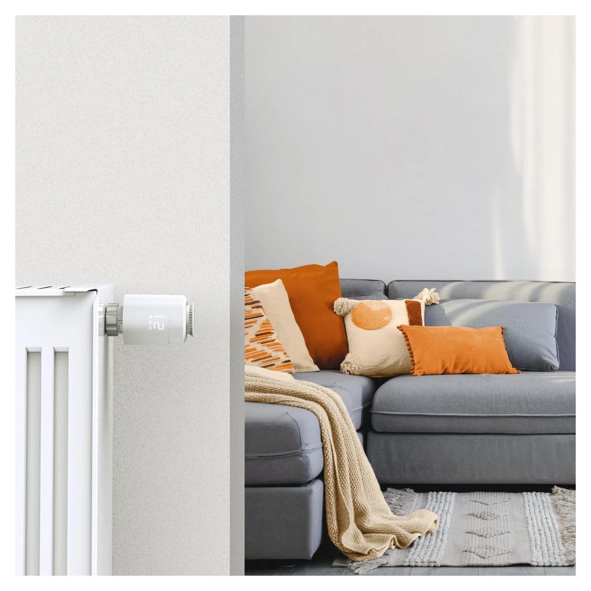 176662 smarte Heizungssteuerung 2x smartes Heizkörperthermostat + Zentrale WLAN  (Weiß) 