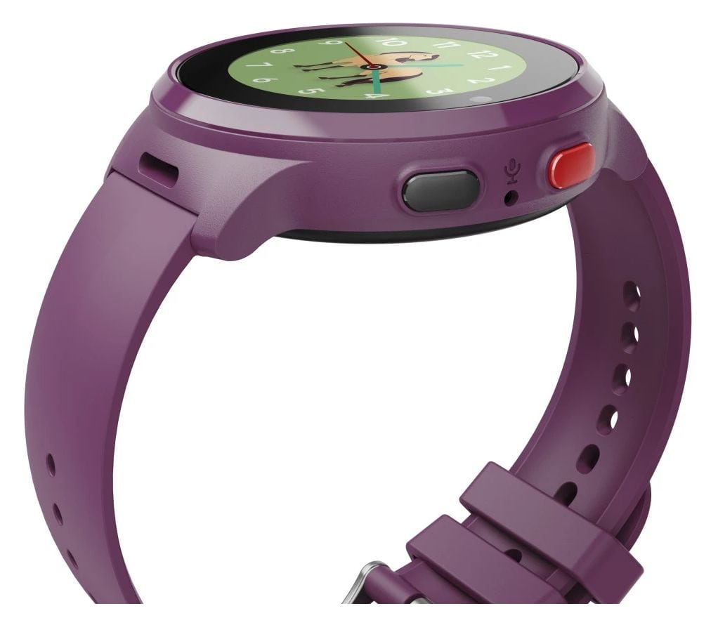 178673 Kinderuhr mit GPS Digital Smartwatch Rund IP67 48 h  (Burgund) 