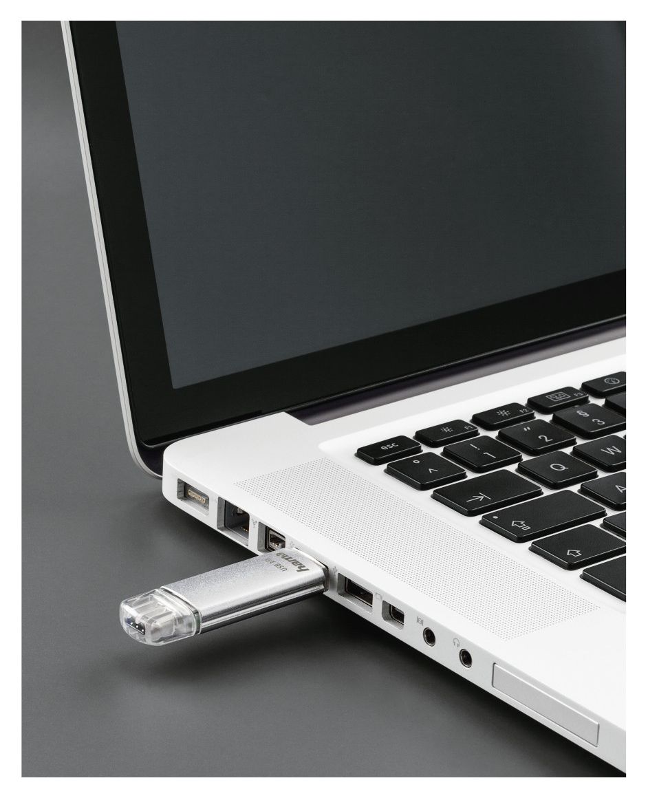 181073 C-Laeta USB Type-A / USB Type-C Stick 128 GB  (Silber) 