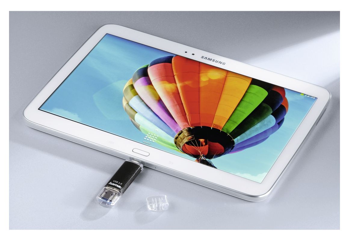 181097 Laeta Twin USB Type-A / Micro-USB Stick 32 GB  (Schwarz) 