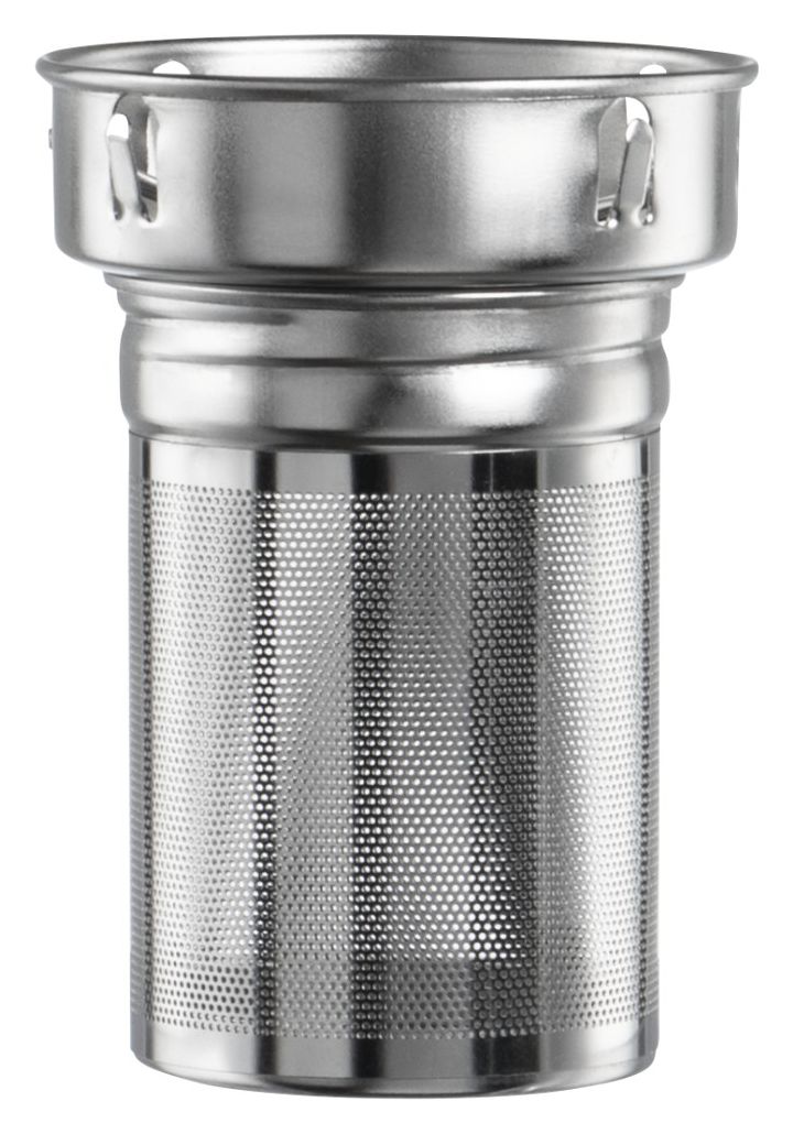 181598 Trinkflasche 0,45l Borosilikatglas, Silikon  (Blau, Transparent) 