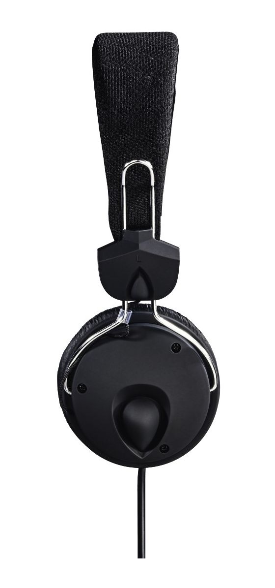 184016 Fun4Phone Ohraufliegender Kopfhörer Kabelgebunden  (Schwarz) 