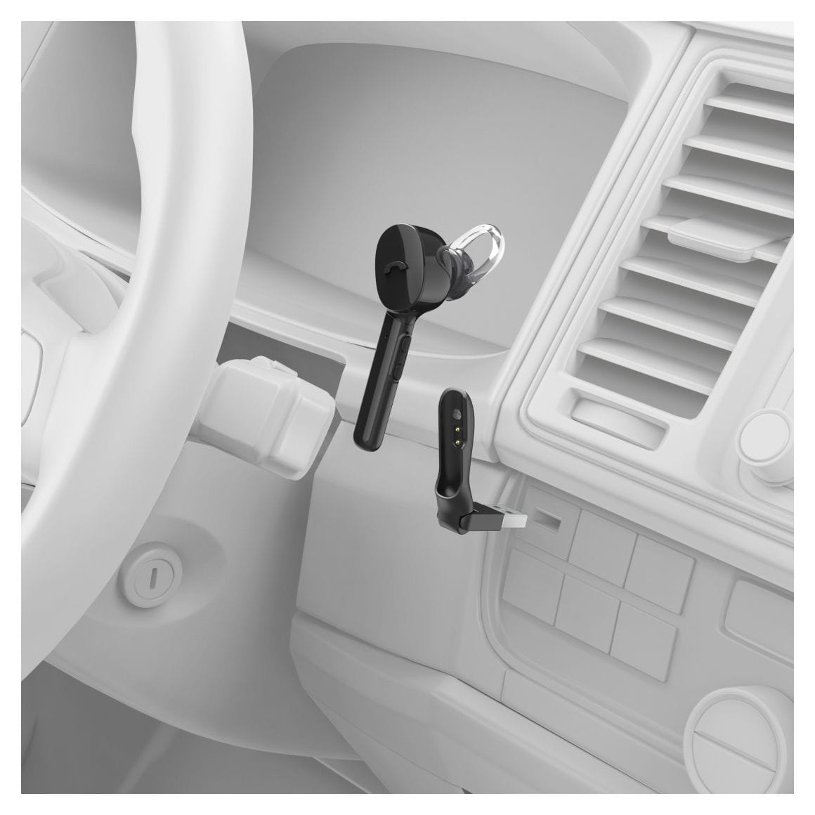 184149 MyVoice1300 In-Ear Bluetooth Kopfhörer kabellos  (Schwarz) 