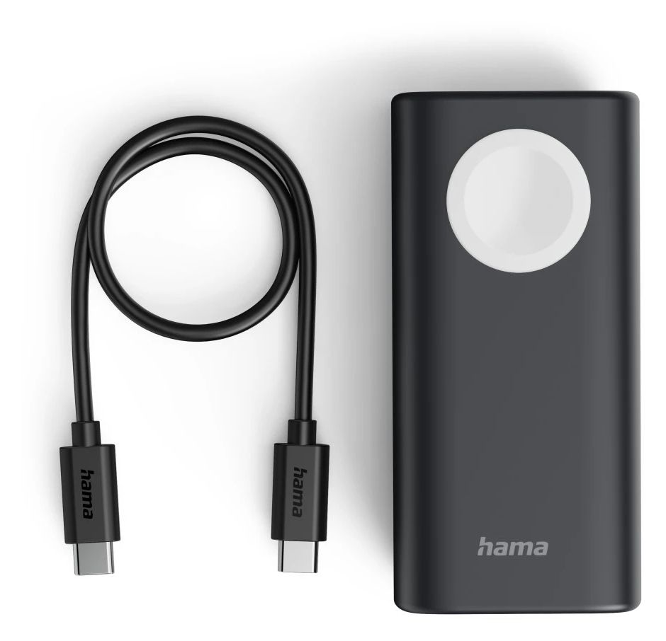 201768 Watch 10000 mAh Powerbank USB Typ-C  (Schwarz, Grau) 