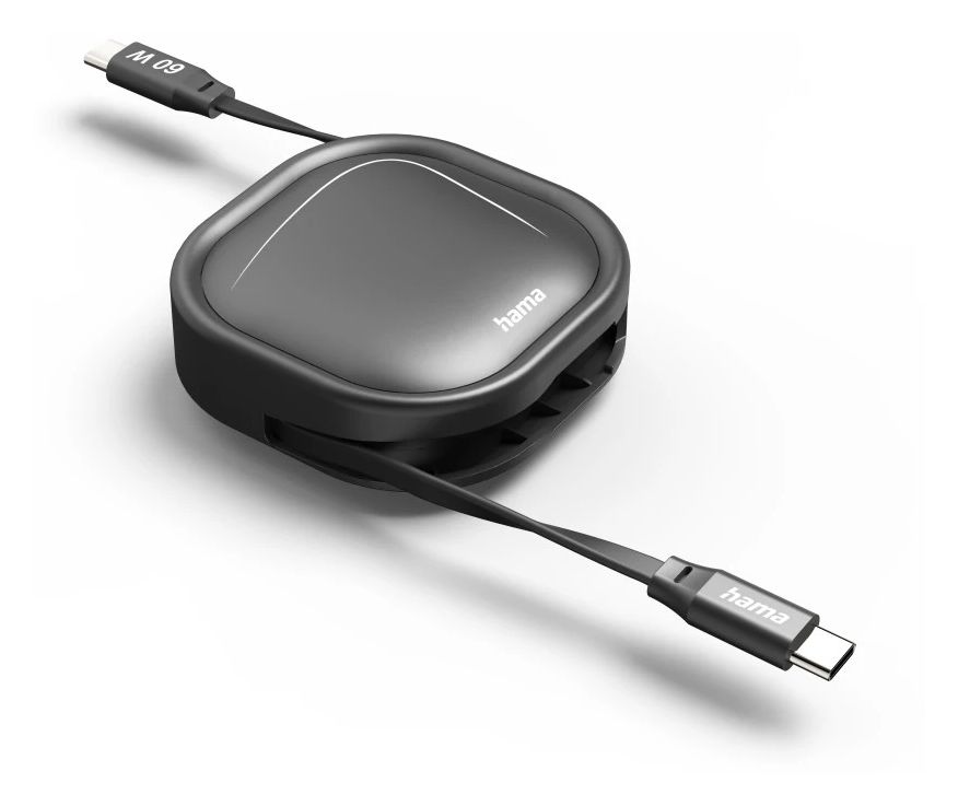 201830 0,48 Gbit/s Stecker Flachkabel USB C auf USB C 1 m  (Schwarz) 