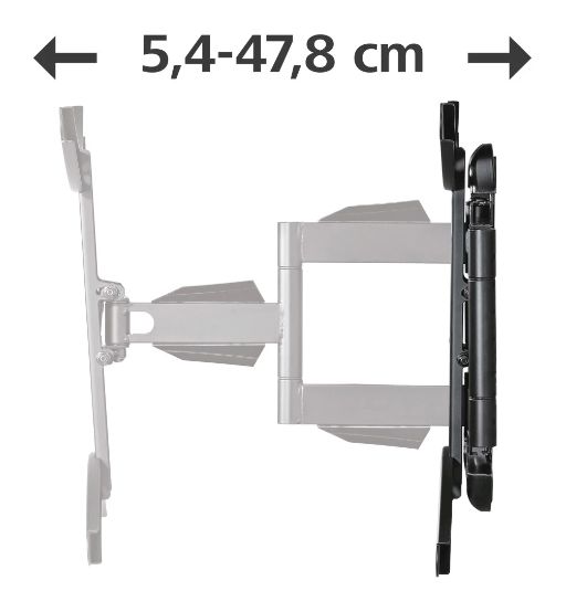220836 Fullmotion Wand Halterung 180° bis 190,5 cm (75") 45 kg 2 - 12° neigbar 