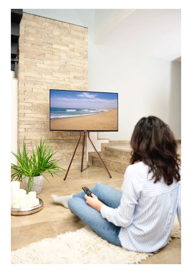220872 TV-Ständer, Staffelei freistehend, höhenverstellbar bis 190,5 cm Flur Halterung bis 190,5 cm (75") 40 kg 