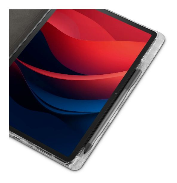 222082 Flex Clear Folio aus Kunststoff für Lenovo Tab M11 bis 27,9 cm (11") Schmutzabweisend, Kratzresistent mit Magnetverschluss (Schwarz, Transparent) 