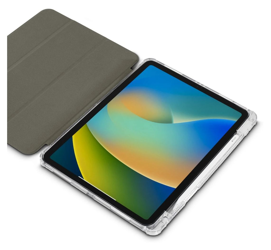 227034 Extreme Protect Folio aus Mikrofaser, Samt für Apple iPad Air 13" (2024) bis 33 cm (13") Fallbeständigkeit, Staubresistent, Kratzresistent, Schockresistent mit Magnetverschluss (Violett, Transparent) 
