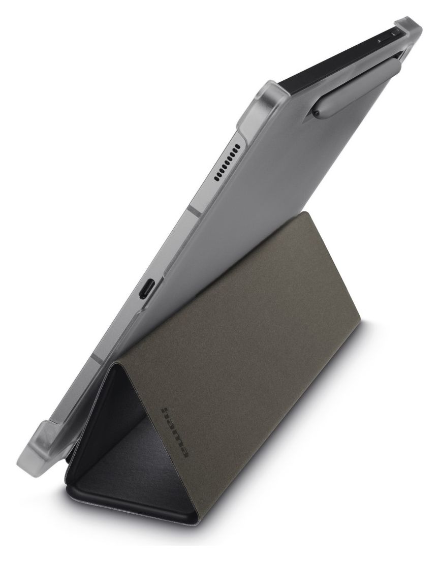 231025 Fold Clear Folio aus Polycarbonat (PC), Polyurethan für Samsung Galaxy Tab S10 Lite (10.9") bis 27,7 cm (10.9") mit Magnetverschluss (Schwarz) 