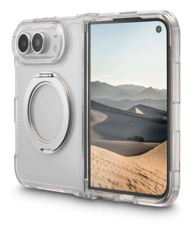 232487 Clear Stand Cover für Apple iPhone Duo  (Transparent) 