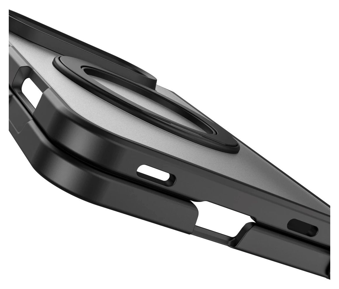 232490 Mag Hybrid Stand Cover für Apple iPhone Duo  (Schwarz) 