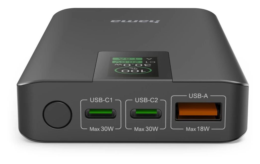 201782 Power Pack PD 10 Alu 10000 mAh Powerbank USB Typ-C  (Anthrazit) 