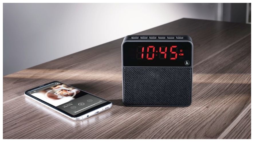 173167 Pocket Clock Bluetooth Lautsprecher (Schwarz) 