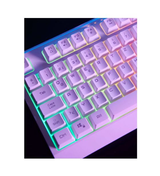 uRage Exodus 220 TKL RGB-LED Gaming Tastatur USB  (Weiß) 