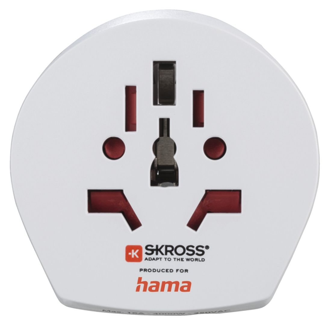 World Travel Pro Light USB Reiseadapter für bis zu 200 Länder 