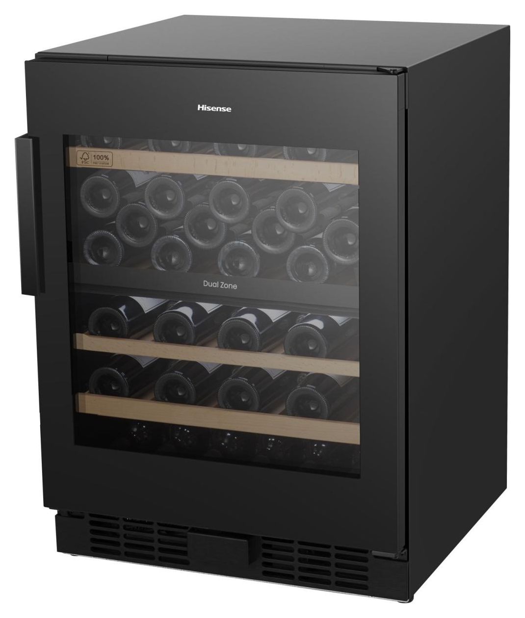 Freistehend weinkeller, Schwarz, 128 l 