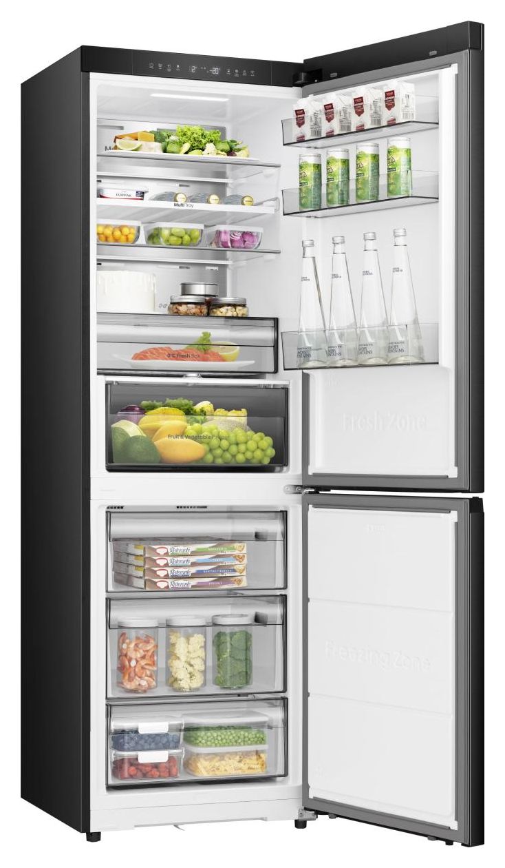 RB3K330SAFC 190 l / 115 l Kühl-Gefrierkombi freistehend NoFrost 165 kWh Jahr  (Schwarz) 