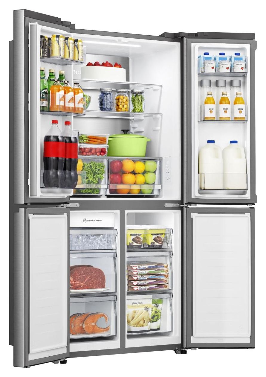 RQ5P470SYID Side-by-Side Kühl-/ Gefrierkombination 304 l / 87 l 235 kWh NoFrost 1785 mm x 794 mm  (Grau, Edelstahl) 