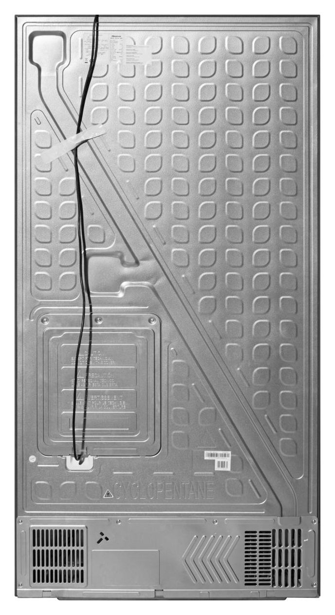 RQ758N4SAFE Side-by-Side Kühl-/ Gefrierkombination French Door 393 l / 95 l 320 kWh NoFrost 1785 mm x 912 mm  (Schwarz) 