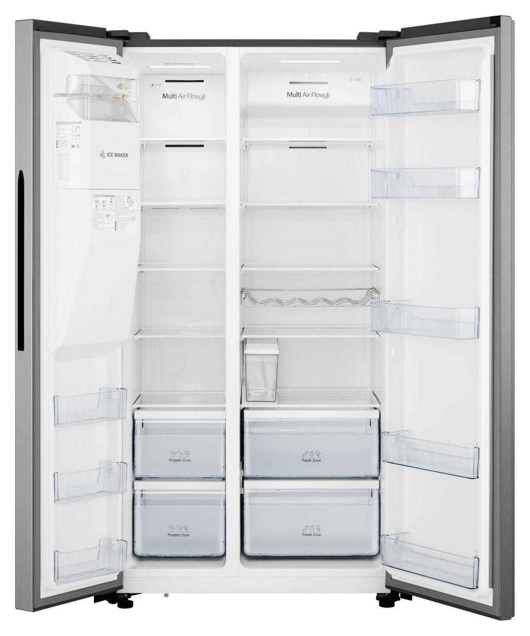 RS694N4TIE Side-by-Side Kühl-/ Gefrierkombination 371 l / 191 l 323 kWh NoFrost 1786 mm x 910 mm  (Edelstahl) 