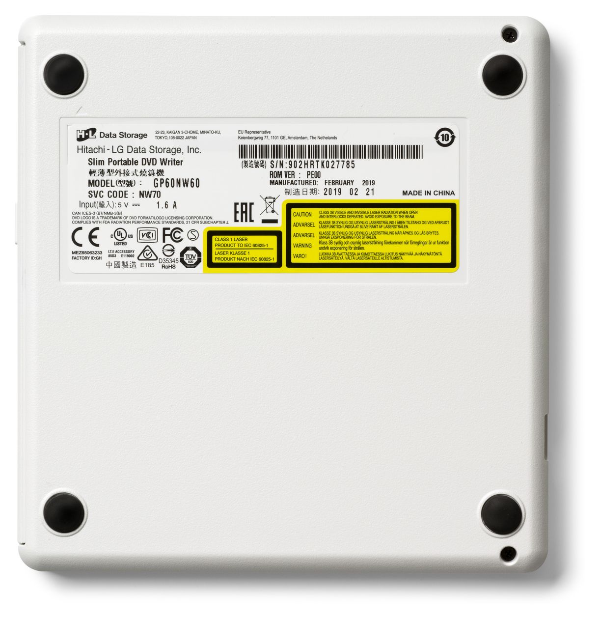 LG GP60NW60 Slim Portable DVD-Brenner 