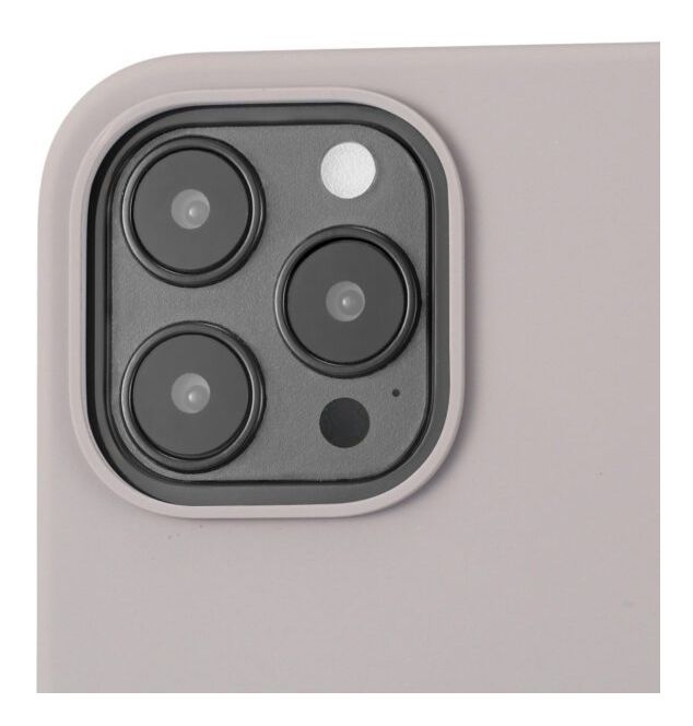 Silicone Case Cover für Apple iPhone 12 Pro  (Graubraun) 