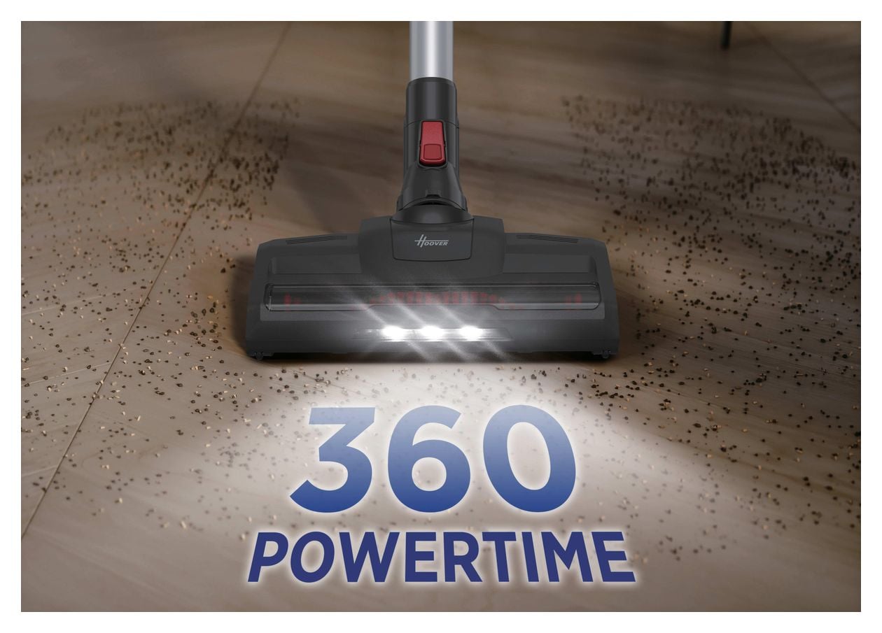 HF122RH011 Handstaubsauger Beutellos bis 40 min Laufzeit 22 V Stoff  (Rot, Silber) 